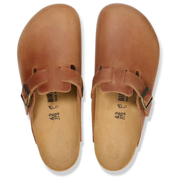 【新品未使用 BIRIKENSTOCK Boston Brown Leather Birkenstock - Boston Oiled Leather - Shoes - Cognac