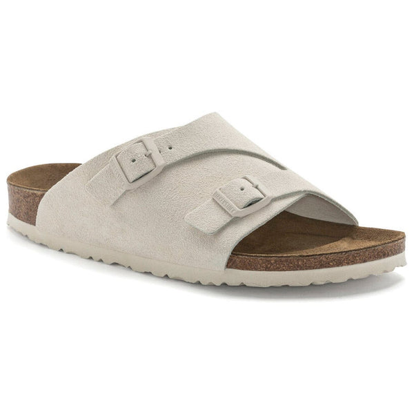 Birkenstock Zurich Regular Fit Suede Leather Antique White