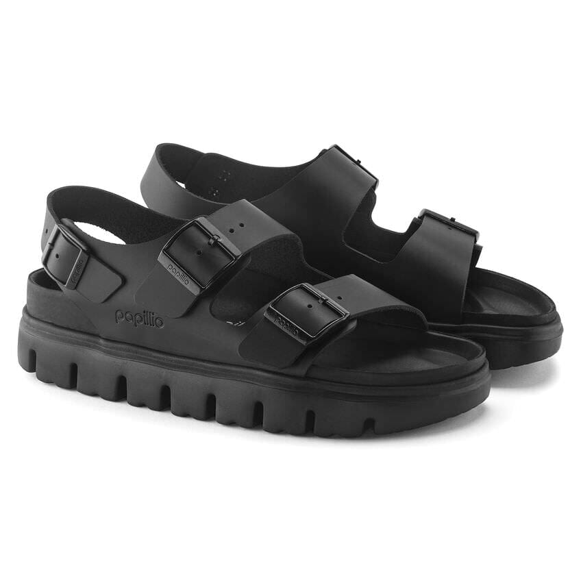 Birkenstock Seasonal, Milano Chunky Exquisite, Smooth Leather, Narrow, Black Sandals Birkenstock Seasonal 