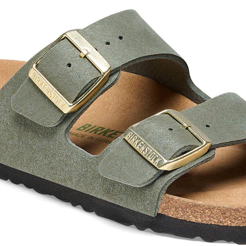 Birkenstock Arizona Soft Birki Vegan Thyme Synthetic Regular Fit Sandals Birkenstock Vegan 