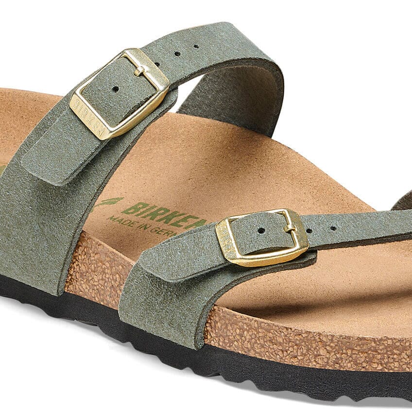 Birkenstock Mayari Soft Birki Vegan Thyme Synthetic Regular Fit Sandals Birkenstock Vegan 