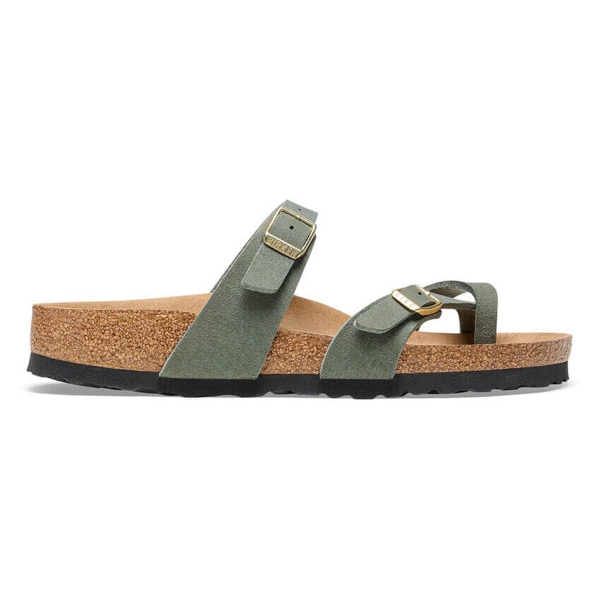 Birkenstock Mayari Soft Birki Vegan Thyme Synthetic Regular Fit Sandals Birkenstock Vegan 