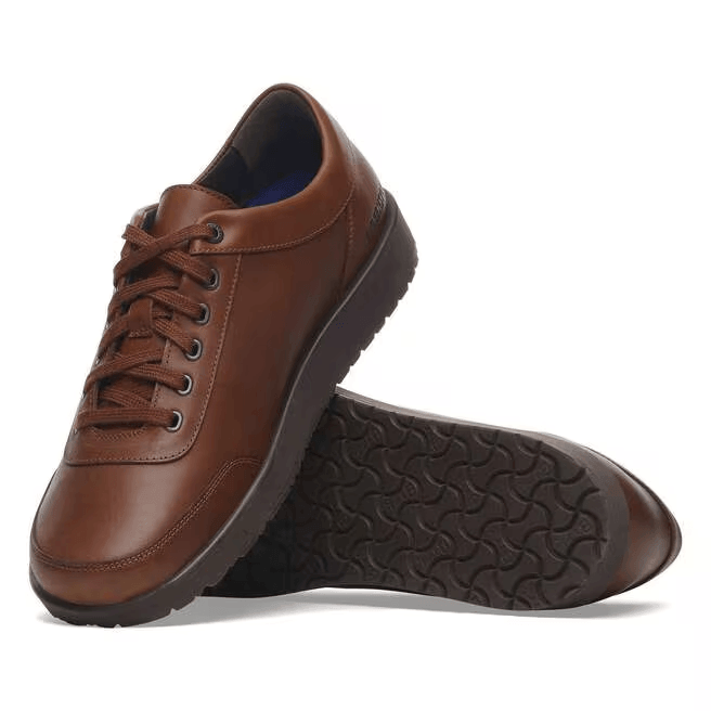 Birkenstock Shoes Honnef 365 Regular Fit Natural Leather Cognac