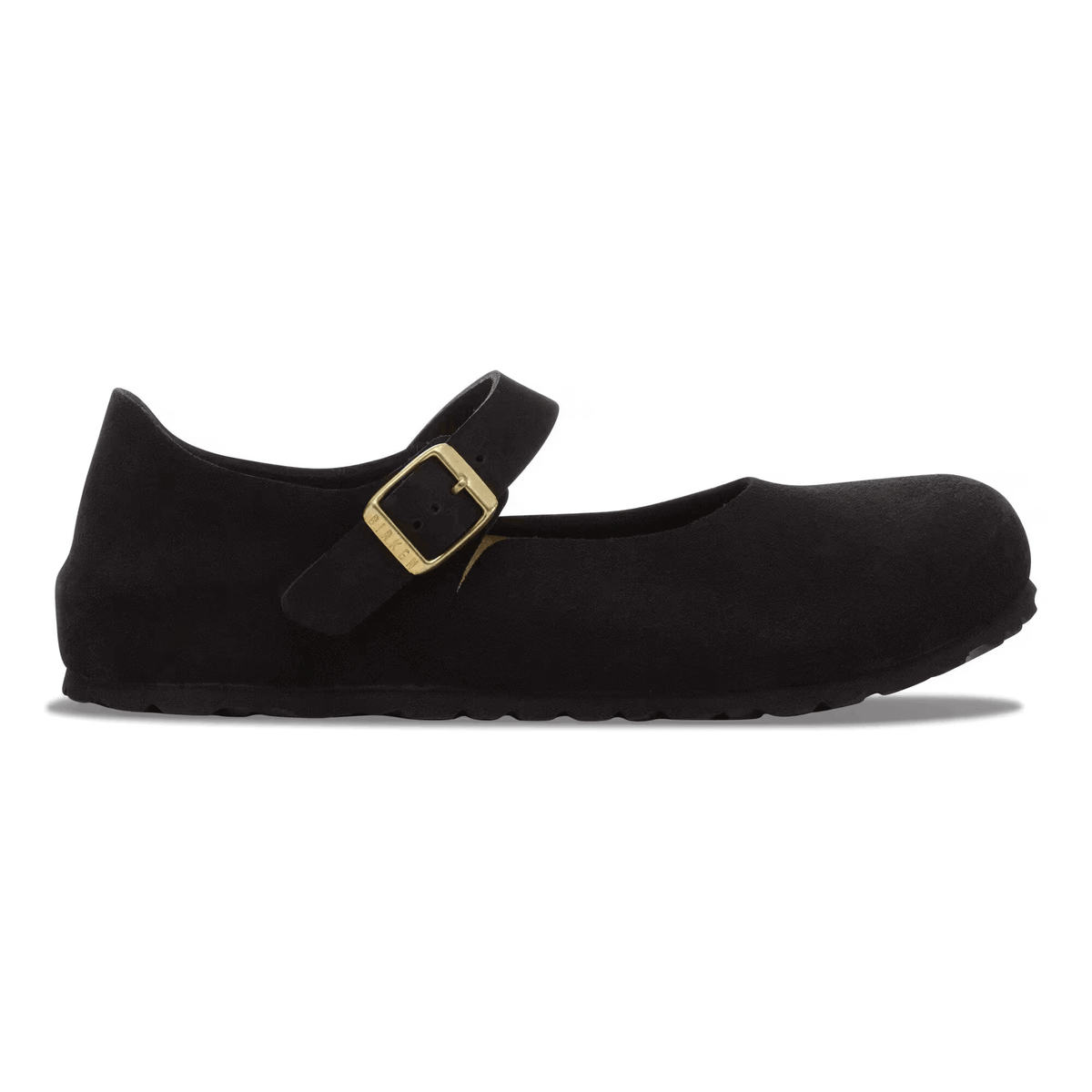 Birkenstock Shoes Mantova Suede Leather Narrow Fit Black