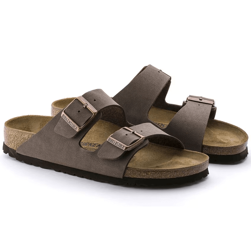Birkenstock Classic Arizona Birko-Flor Nubuck Narrow Fit Mocca