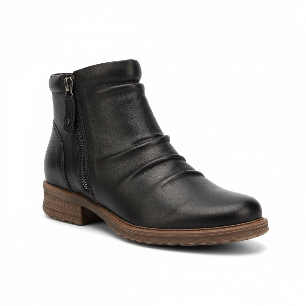 Silver Lining Tamara Leather Boot Black