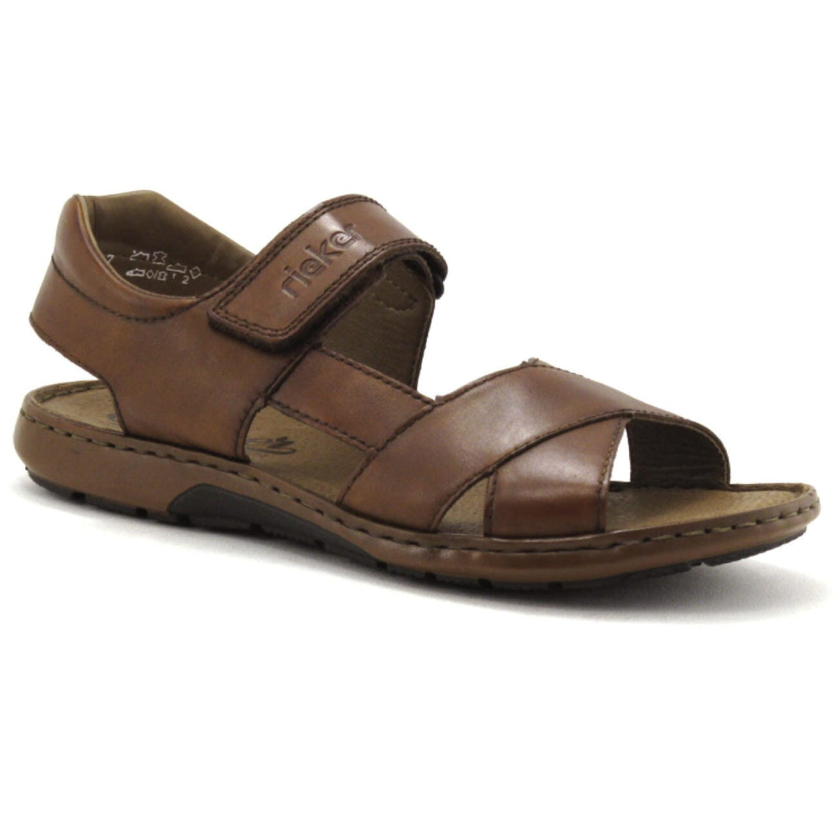 Rieker 28963-24 Sandal Leather Peanut Sandals Rieker 40 Peanut 