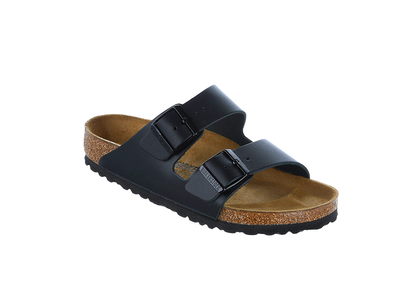 Birkenstock Classic Arizona Regular Fit Smooth Leather Black Sole Drifter Hahndorf