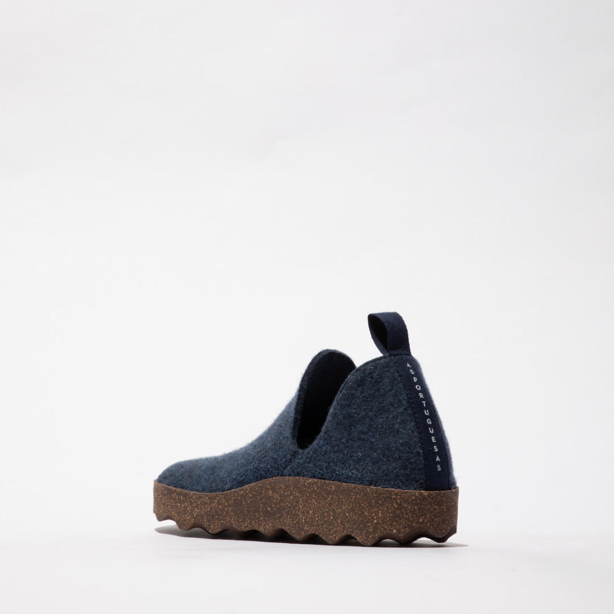 Asportuguesas AW26 City Blue Felt and Brown Sole