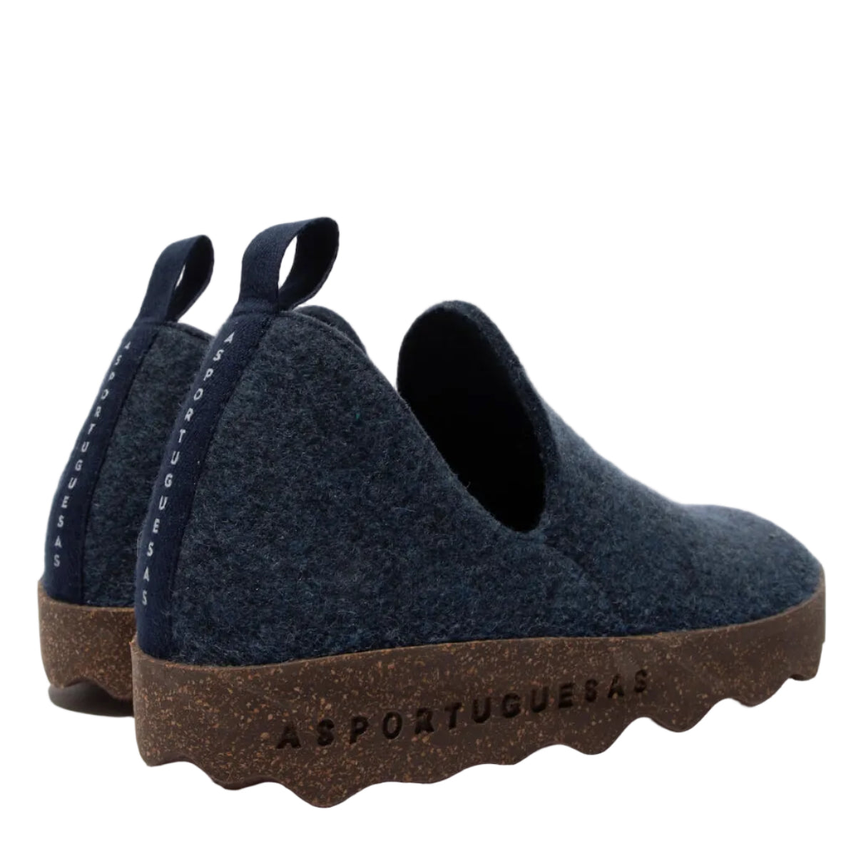 Asportuguesas AW26 City Blue Felt and Brown Sole