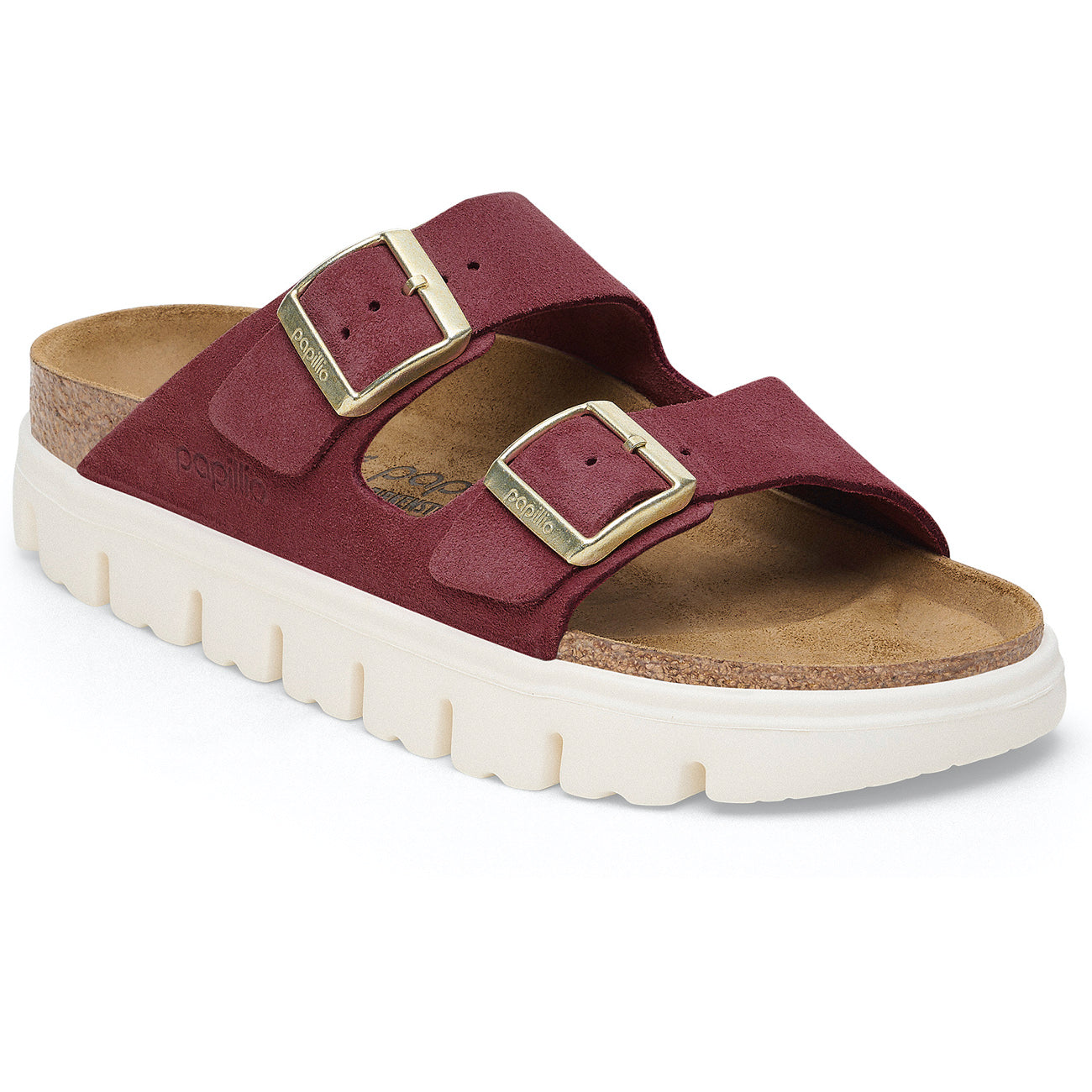 Arizona Chunky Suede Leather Narrow Fit Berry Crush