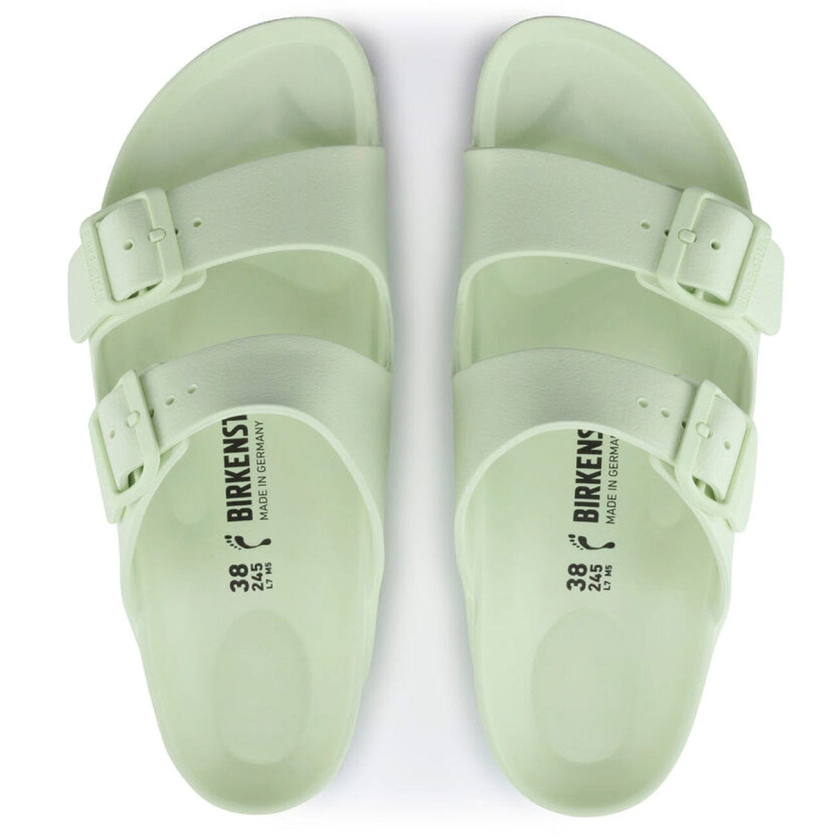 Birkenstock Seasonal, Arizona EVA, Narrow Fit, Faded Lime Sandals Birkenstock Seasonal 