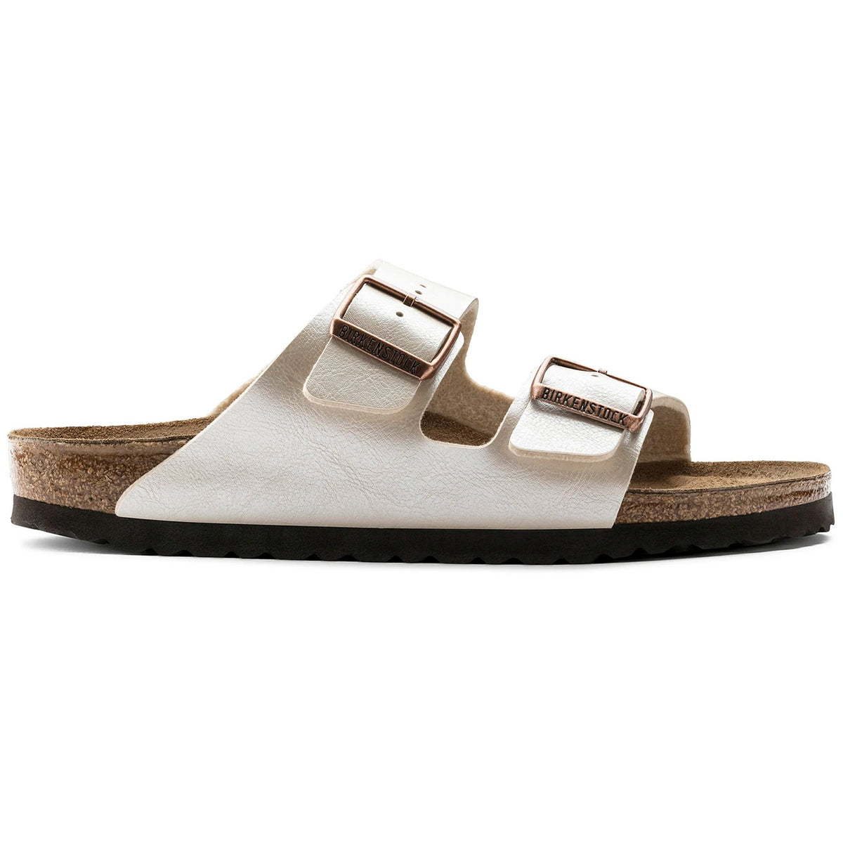 Birkenstock Seasonal Arizona Narrow Fit Birko-Flor Graceful Pearl White