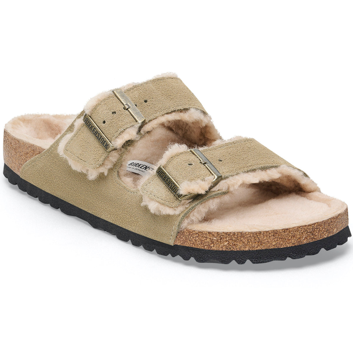 Birkenstock Seasonal Arizona Shearling Suede Leather/Shearling Regular Fit Taupe
