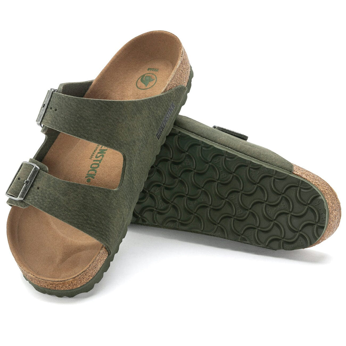 Birkenstock Seasonal, Arizona, BirkiBuc, Vegan, Regular Fit, Desert Dust Thyme Sandals Birkenstock Vegan 