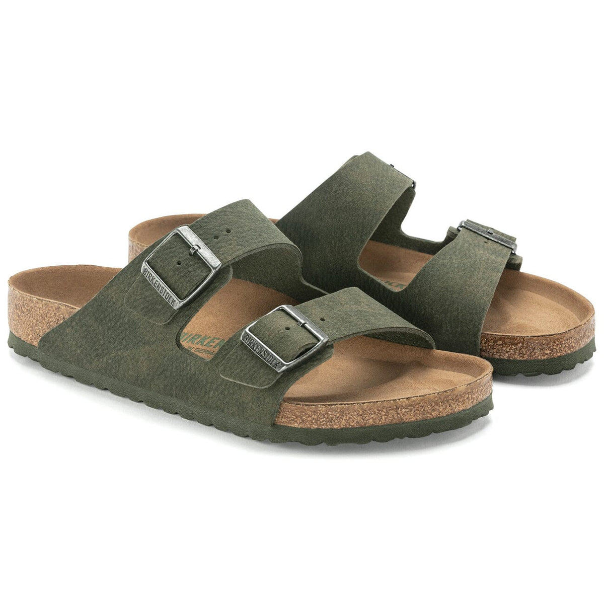 Birkenstock Seasonal, Arizona, BirkiBuc, Vegan, Regular Fit, Desert Dust Thyme Sandals Birkenstock Vegan 