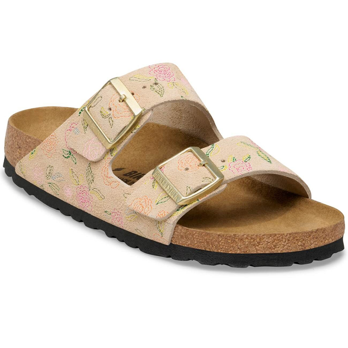 Arizona Subtle Embellishment Suede Leather Narrow Fit Sandcastle