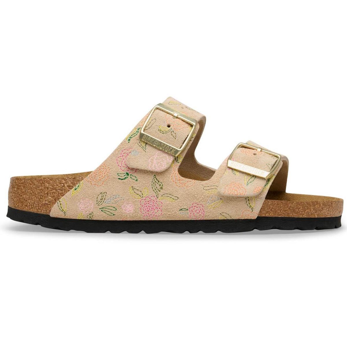 Arizona Subtle Embellishment Suede Leather Narrow Fit Sandcastle