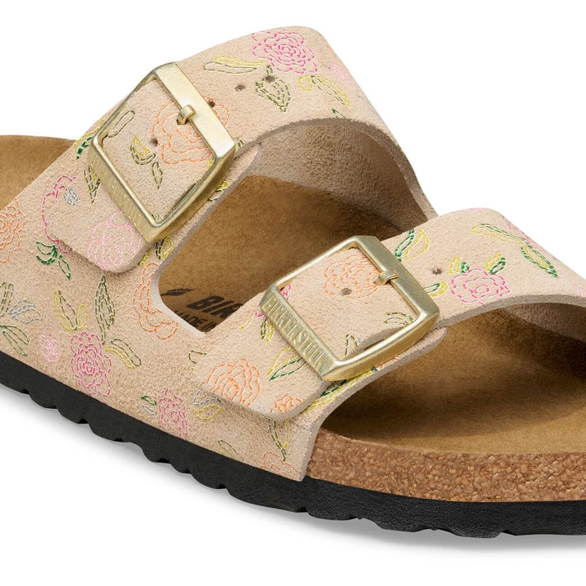Arizona Subtle Embellishment Suede Leather Narrow Fit Sandcastle