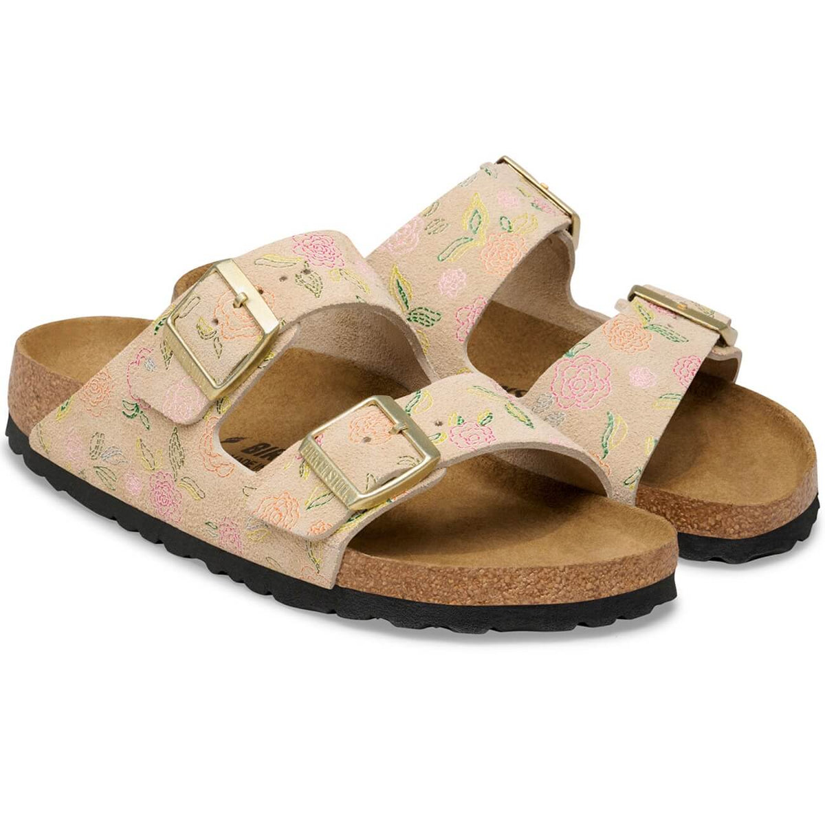 Arizona Subtle Embellishment Suede Leather Narrow Fit Sandcastle