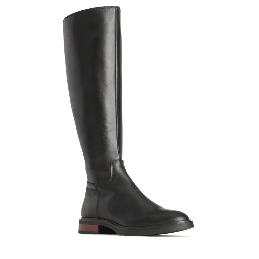 EOS Black knee-high boot on a white background