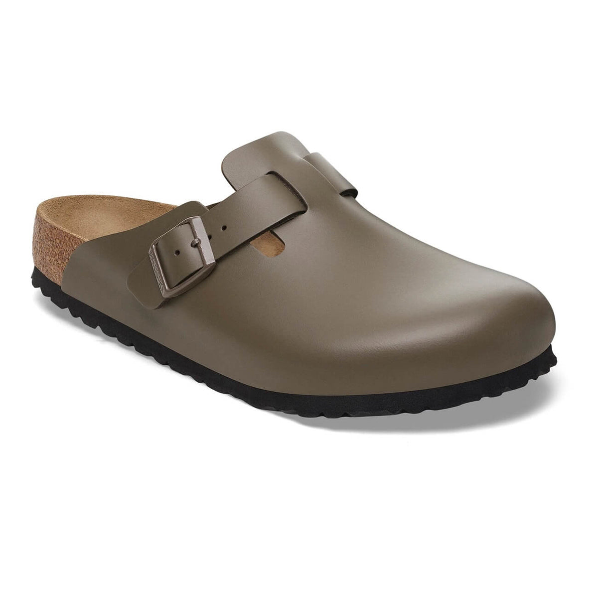 Birkenstock Boston Smooth Leather Regular Fit Concrete Grey
