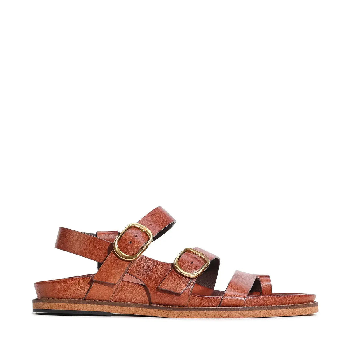 EOS Carmins Sandals Napa Leather Brandy