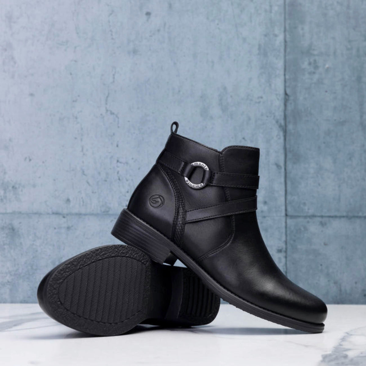 Remonte D0F77-Boot-Leather Schwarz 36
