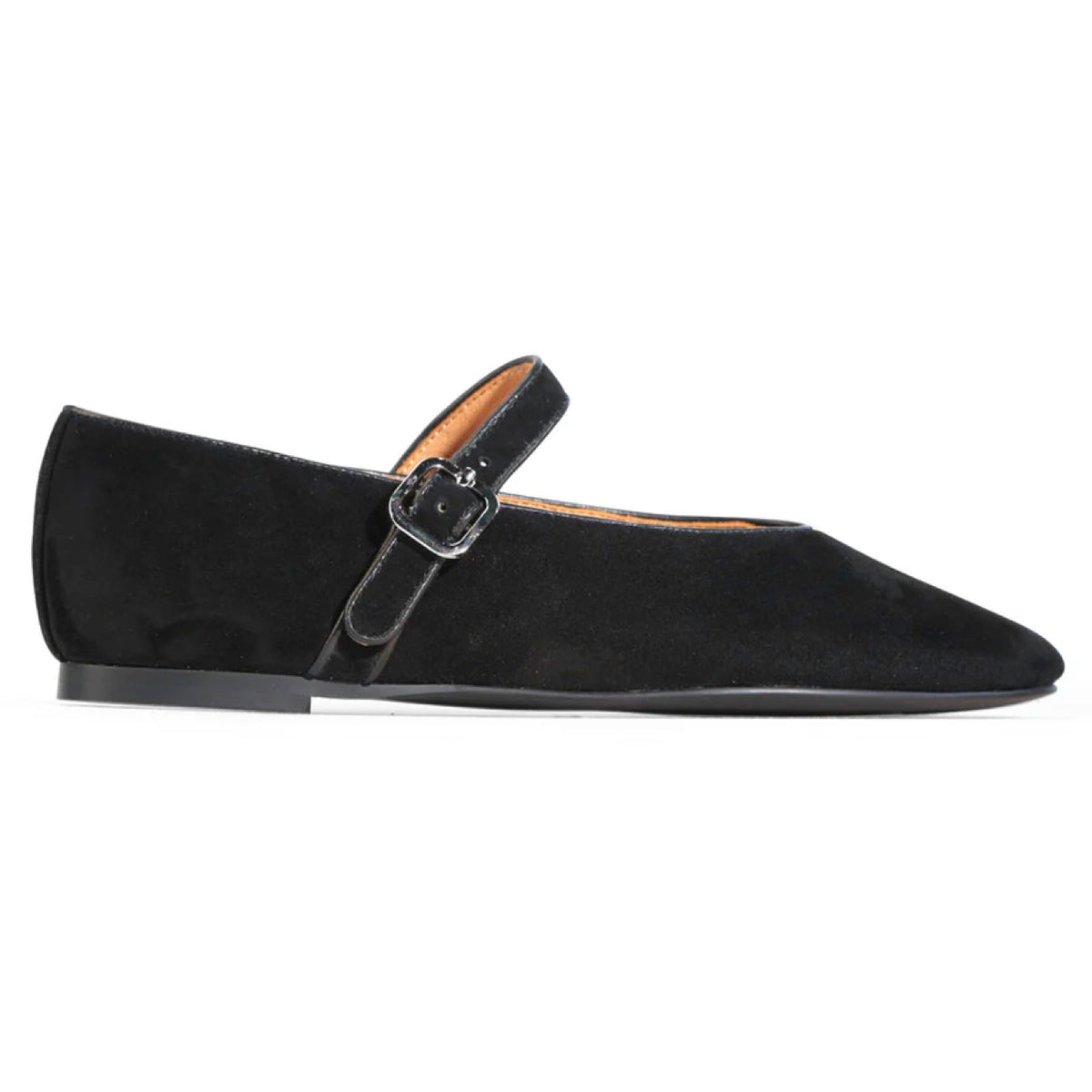 EOS Lunari Shoes Suede Leather Black Kid Suede
