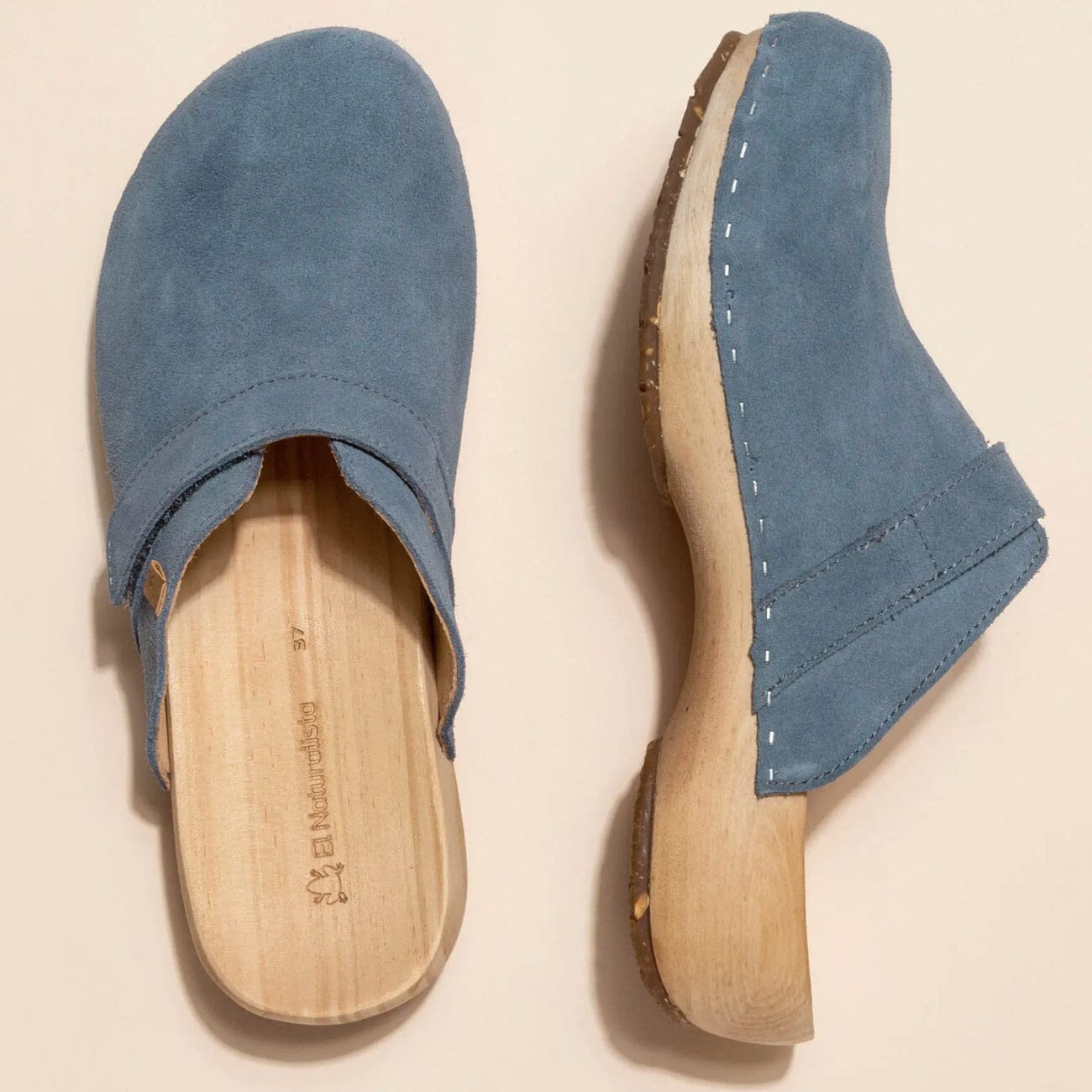 El Naturalista SHOKUNIN Clog Lux Suede Leather Vaquero Sole