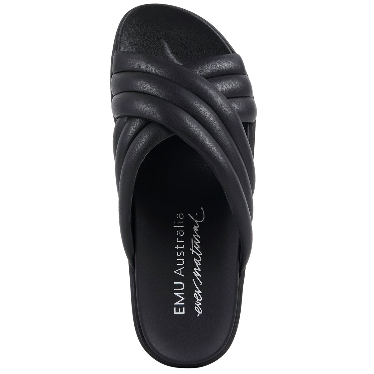 Emu Ella Slide Leather Black