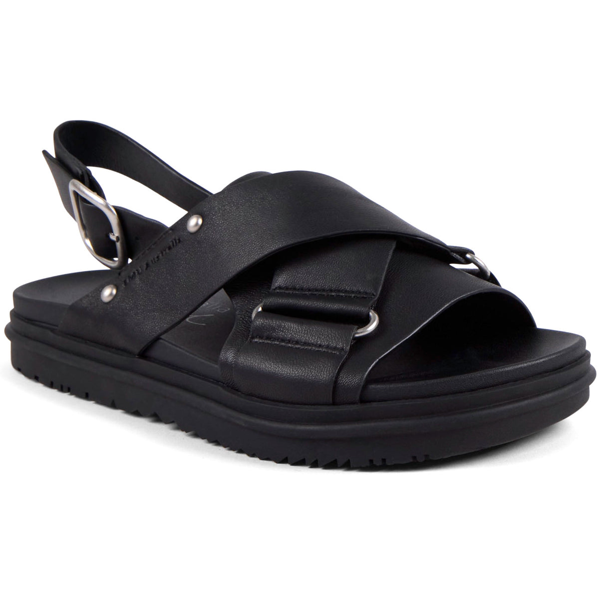 Emu Faye Sandal Leather Black
