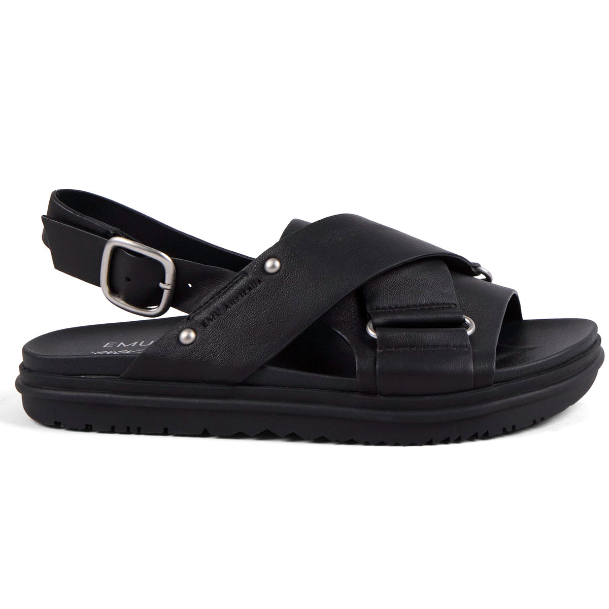 Emu Faye Sandal Leather Black