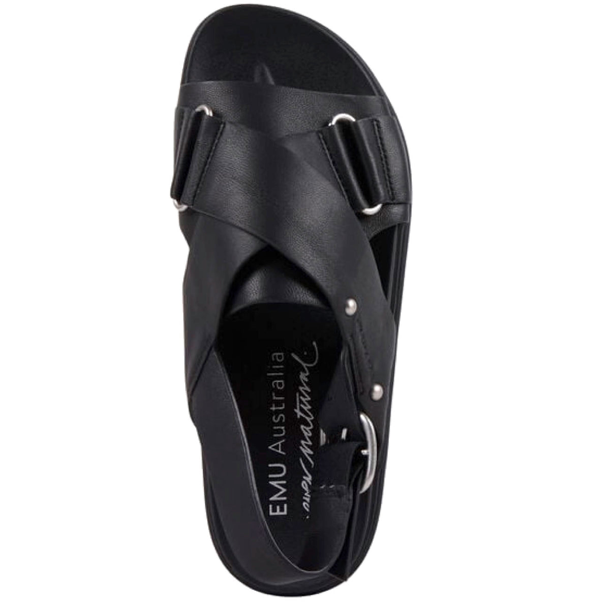 Emu Faye Sandal Leather Black