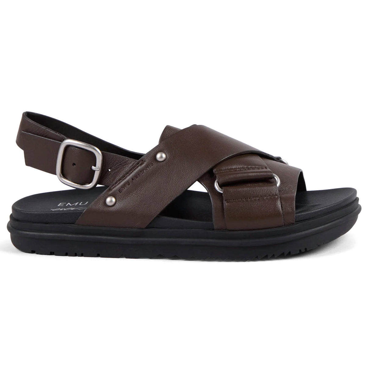 Emu Faye Sandal Leather Espresso