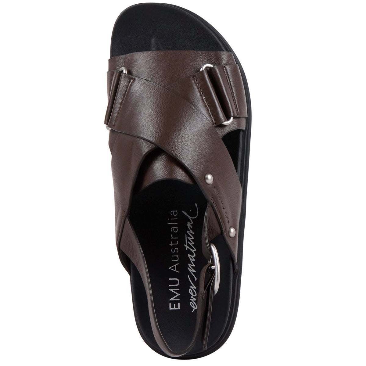 Emu Faye Sandal Leather Espresso