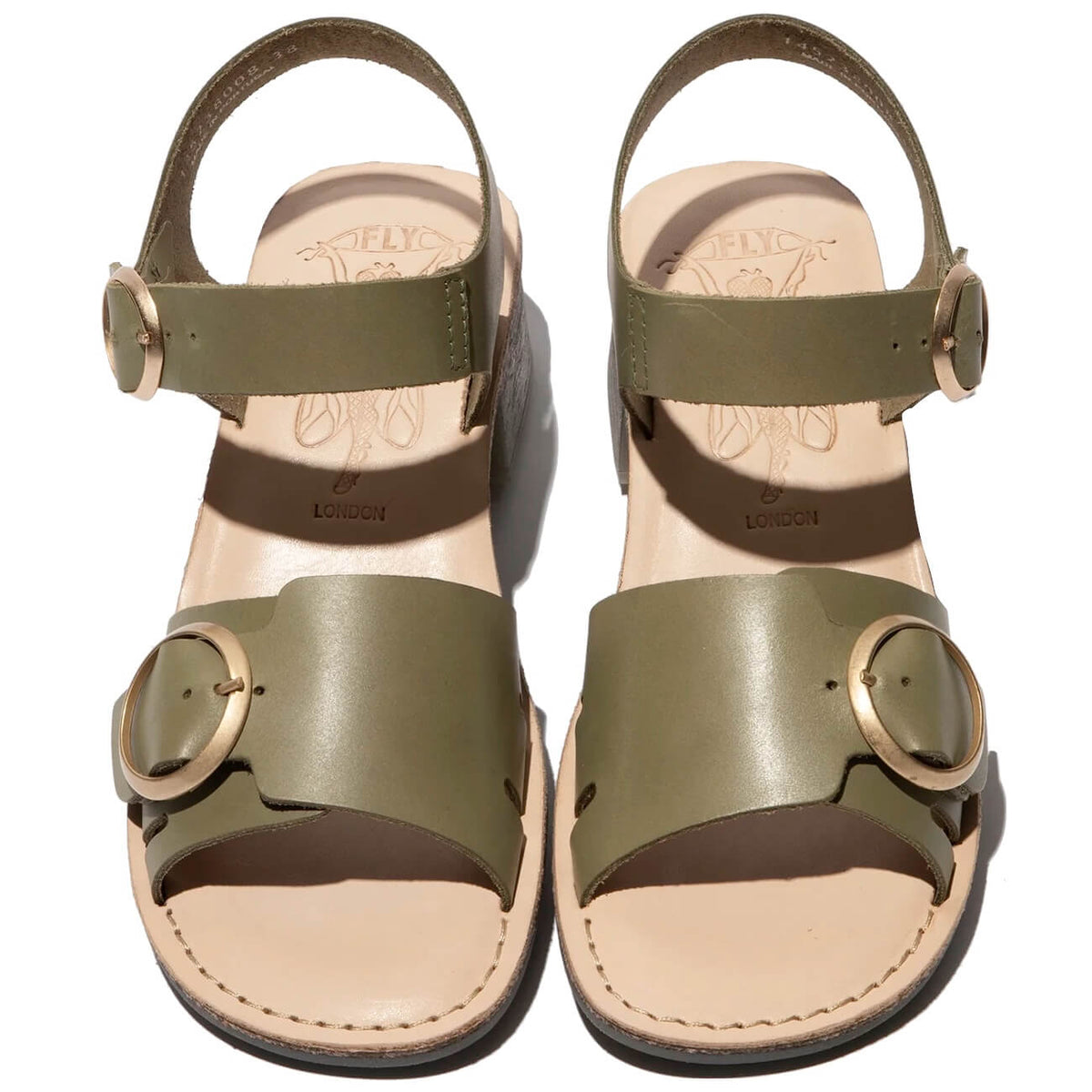 Fly London Edoble EBLI238 Sandals Leather Smog/Natural