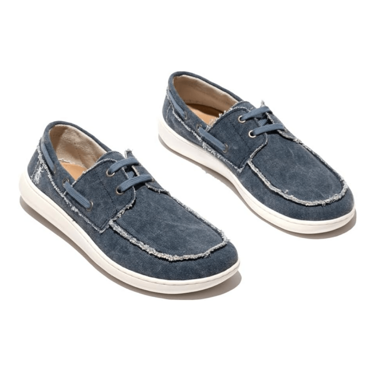 Fly London Cove CHEL661 Shoe Recycled Cotton Blue at Sole Drifter