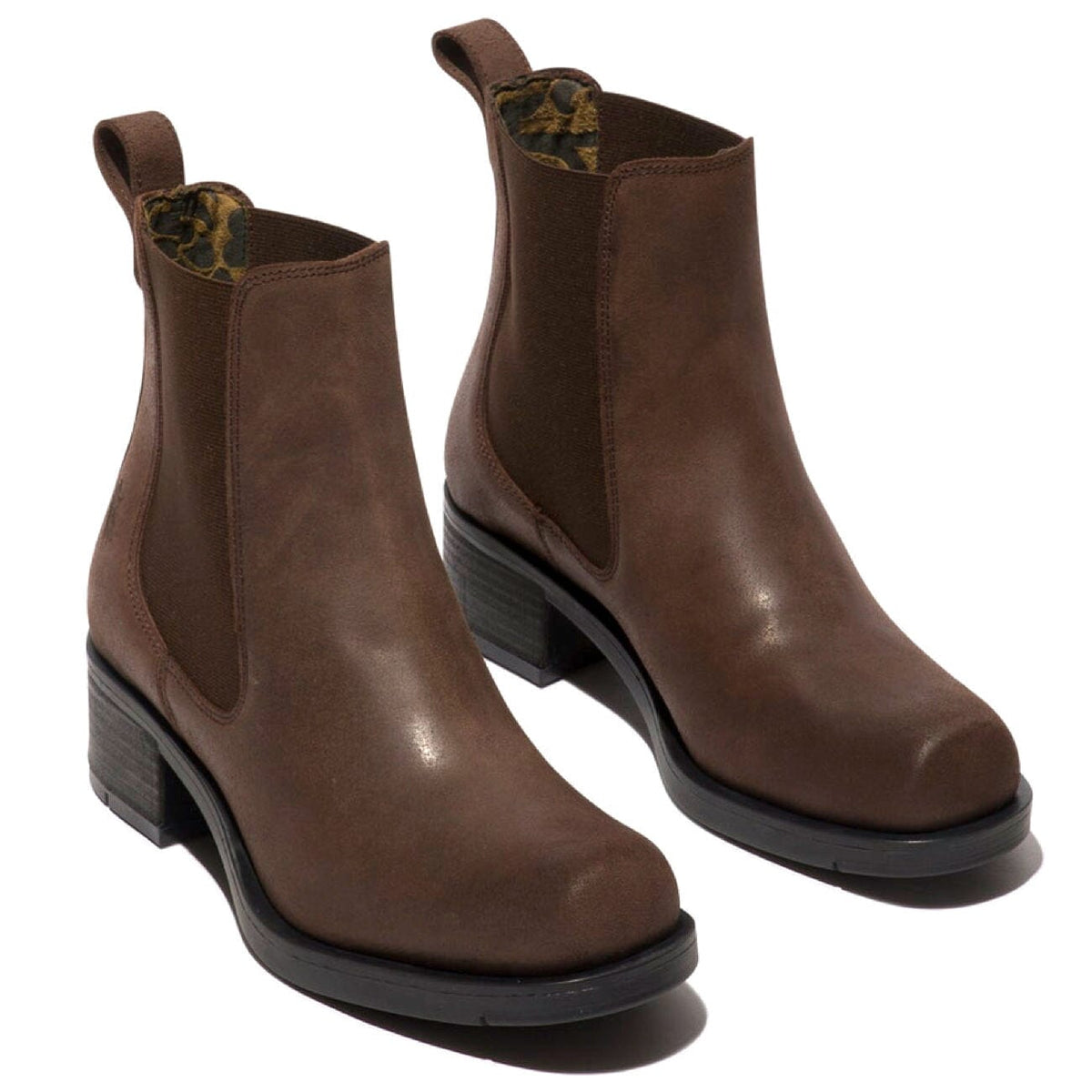 Fly London Rana Boot Leather Mocca Boots Fly London 36 Mocca 