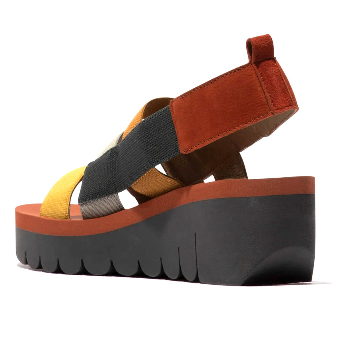 Fly London Yere847 Sandals Cupido Elastic Brick/Multicolour/Brick