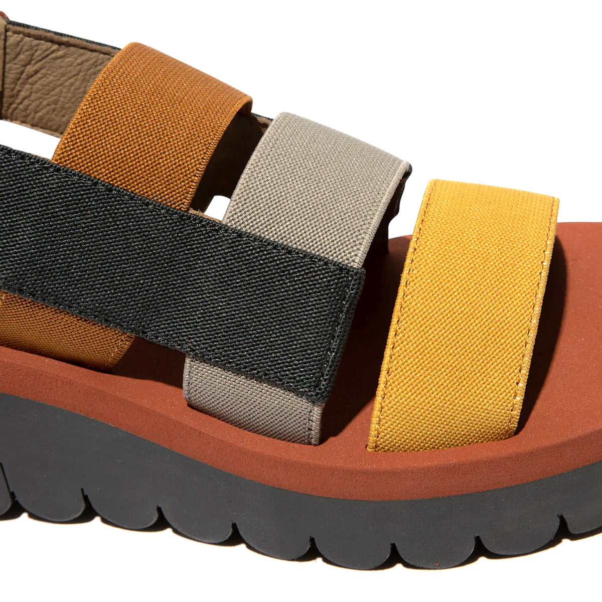 Fly London Yere847 Sandals Cupido Elastic Brick/Multicolour/Brick