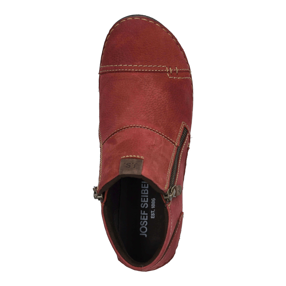 Josef Seibel Fergey 46 Boot Leather Rot Kombi