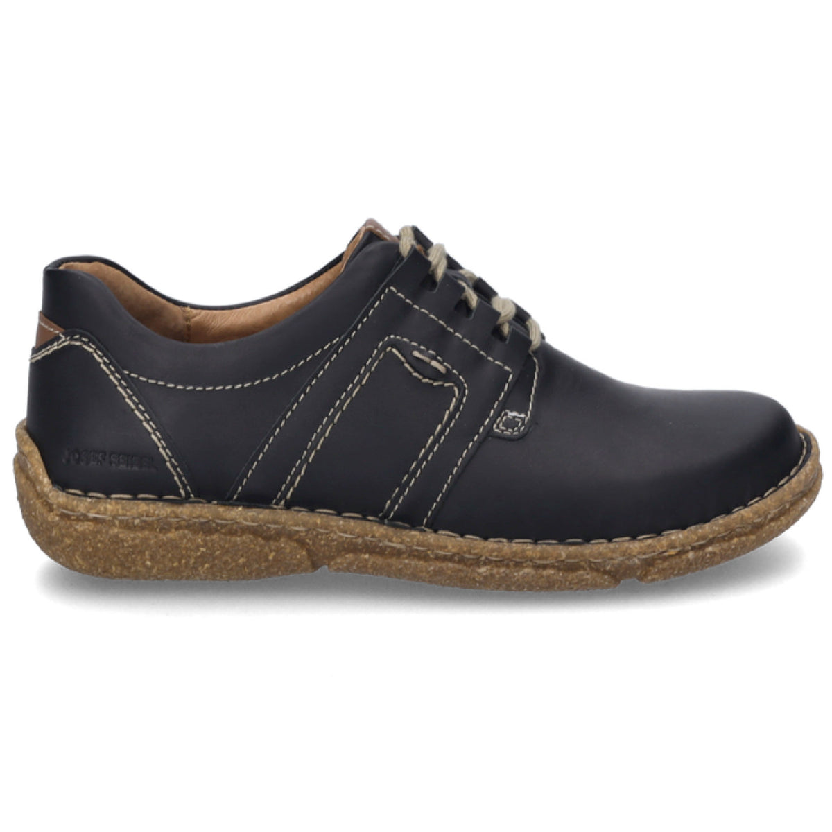 Josef Seibel Neele 44 Lace Up Shoe Leather Schwarz-Kombi