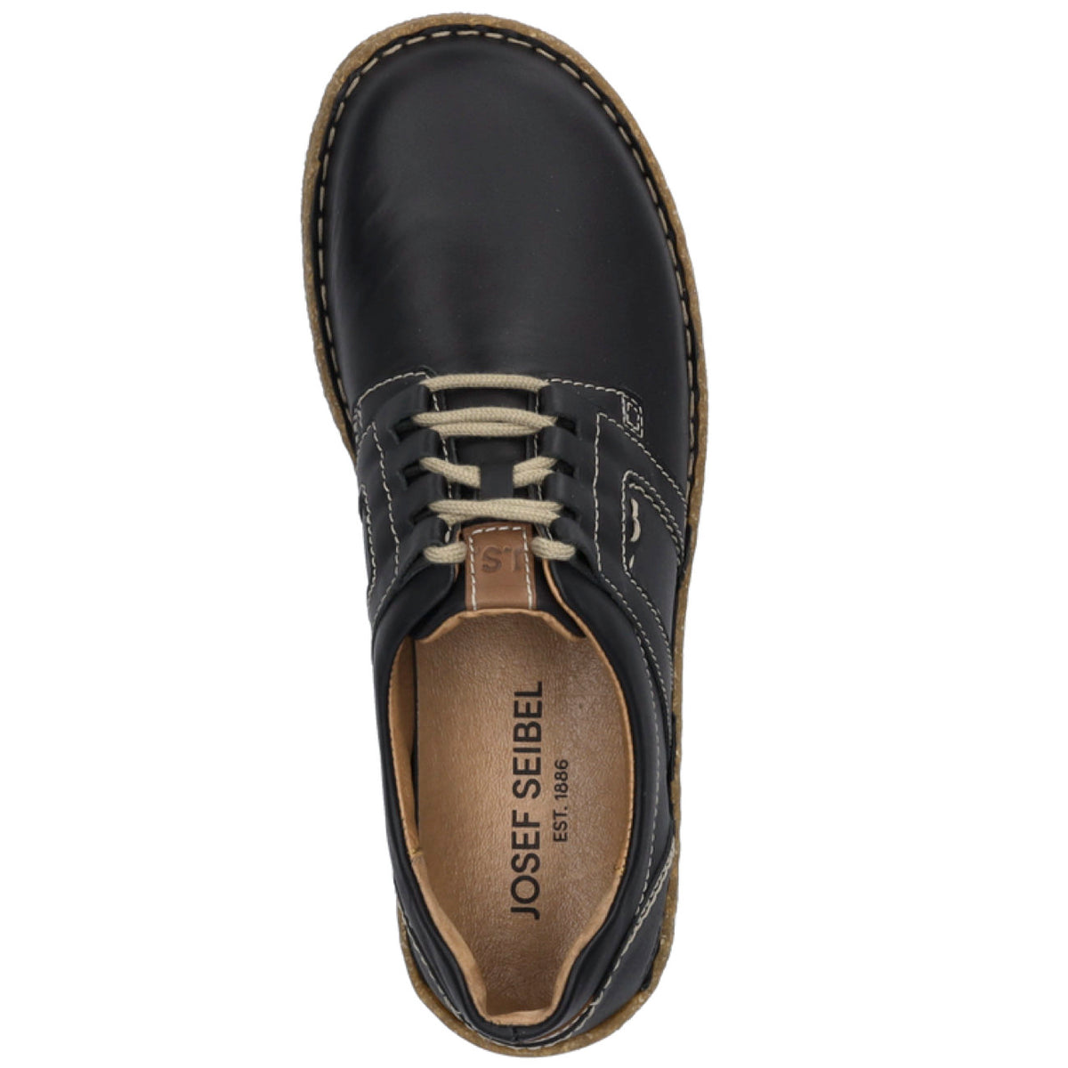 Josef Seibel Neele 44 Lace Up Shoe Leather Schwarz-Kombi