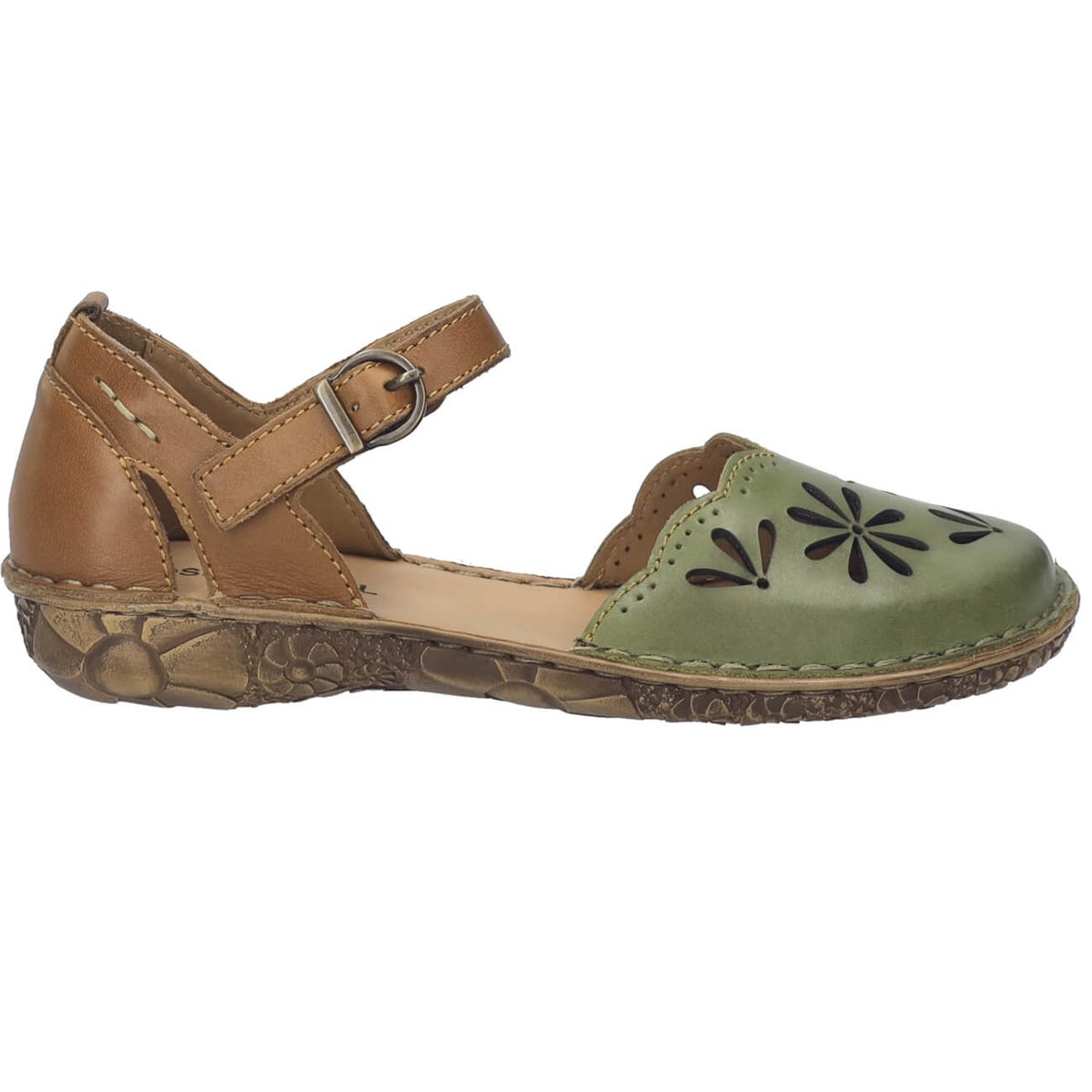 Josef Seibel Rosalie 04 Sandal Leather Khaki-Kombi