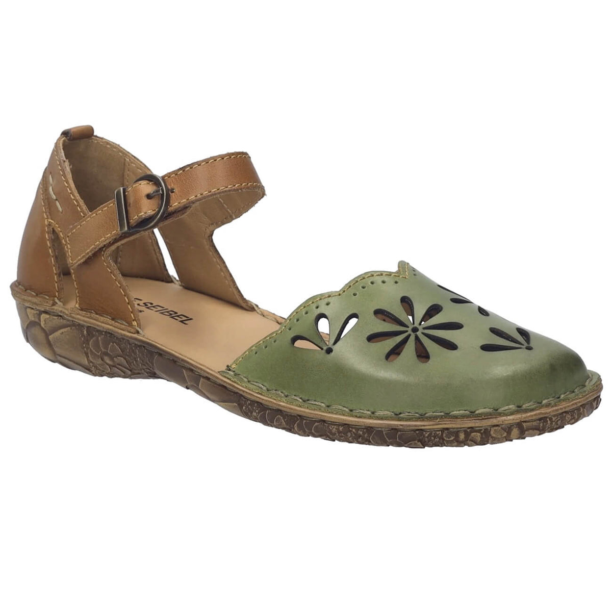 Josef Seibel Rosalie 04 Sandal Leather Khaki-Kombi
