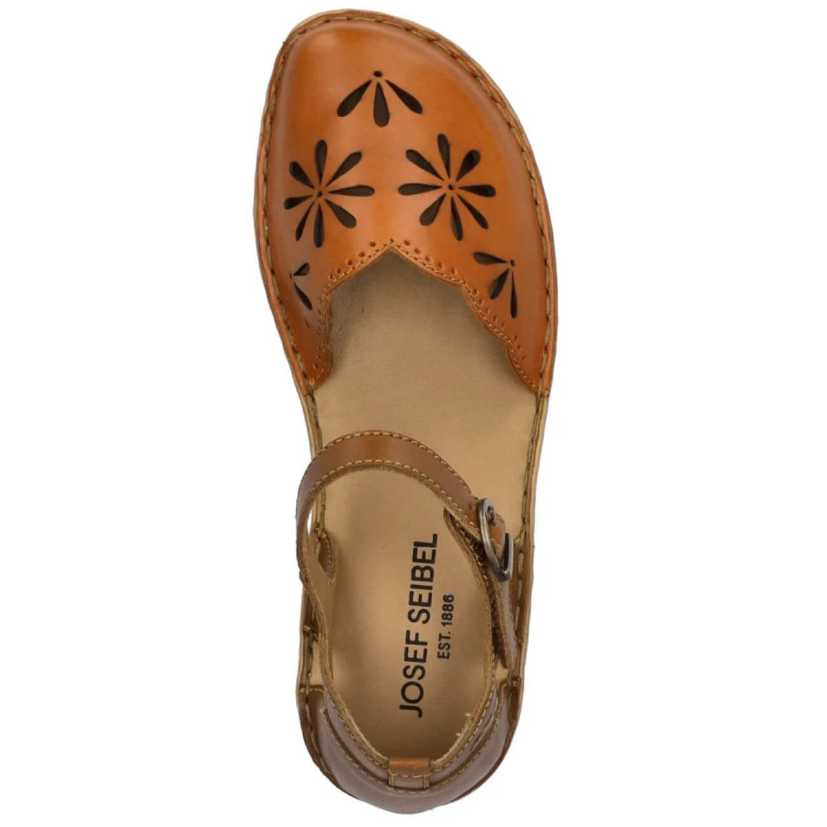 Josef Seibel Rosalie 04 Sandals Leather Orange-Kombi