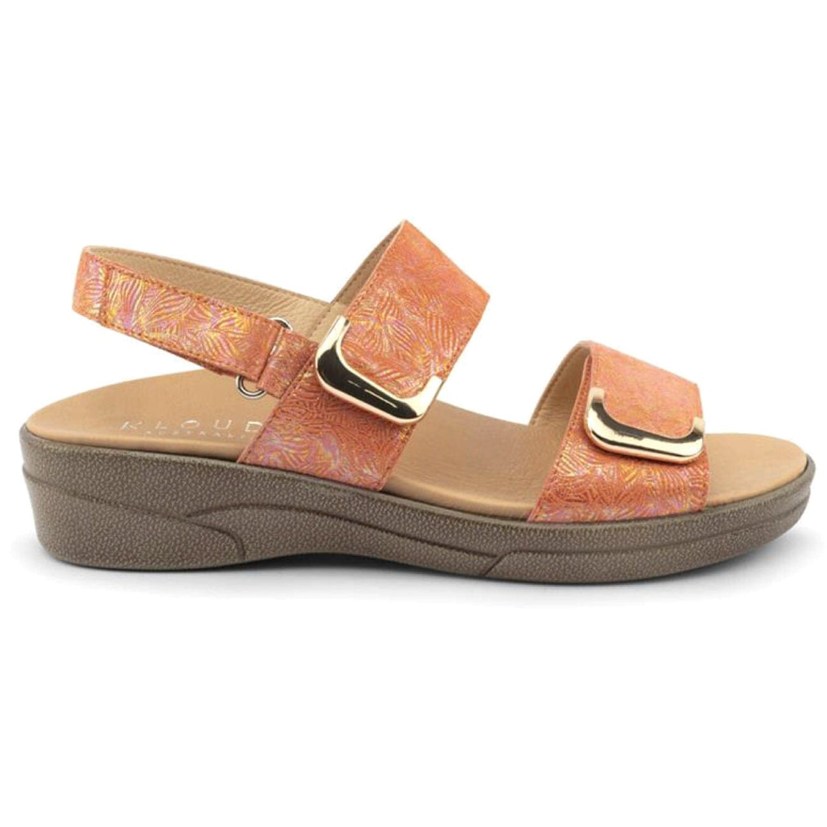 Klouds, Elegance, Sandal, Leather, Coral Print Sandals Klouds 
