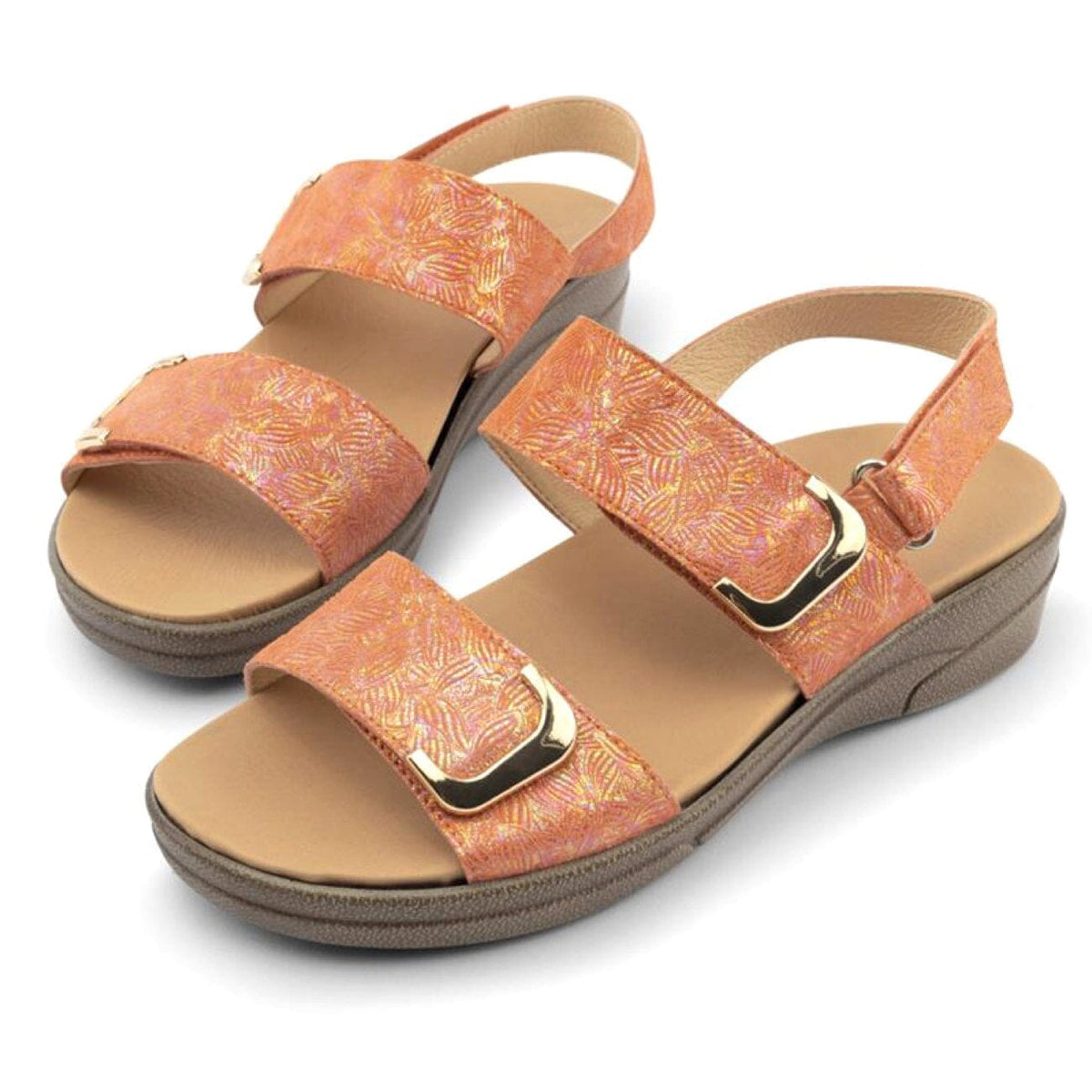 Klouds, Elegance, Sandal, Leather, Coral Print Sandals Klouds 