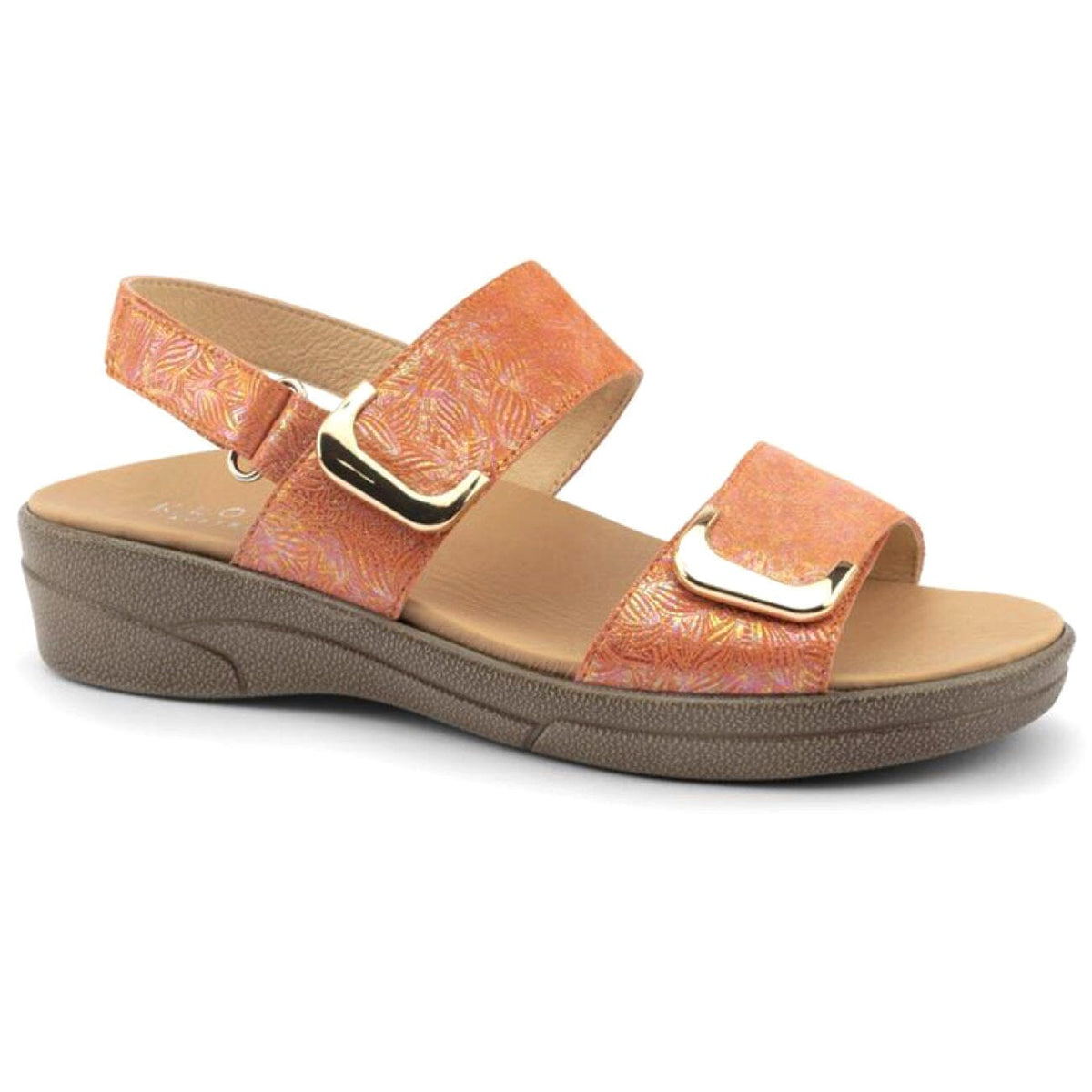 Klouds, Elegance, Sandal, Leather, Coral Print Sandals Klouds Coral Print 37 